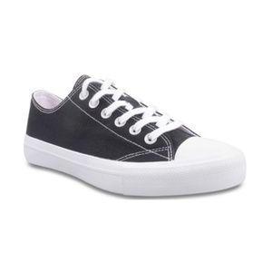 Women's Classic Lace Up Casual Sneakers, Width Medium Available / Black & White